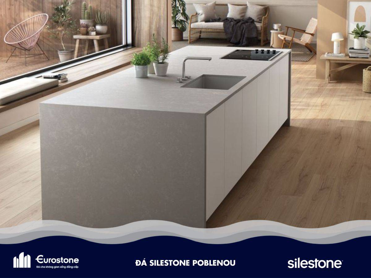 đá silestone poblenou ốp bếp