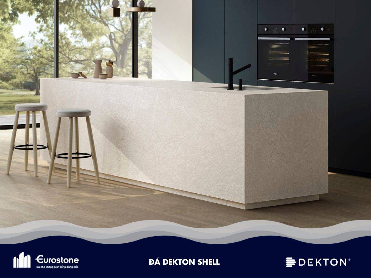 mặt đá tủ bếp dekton shell