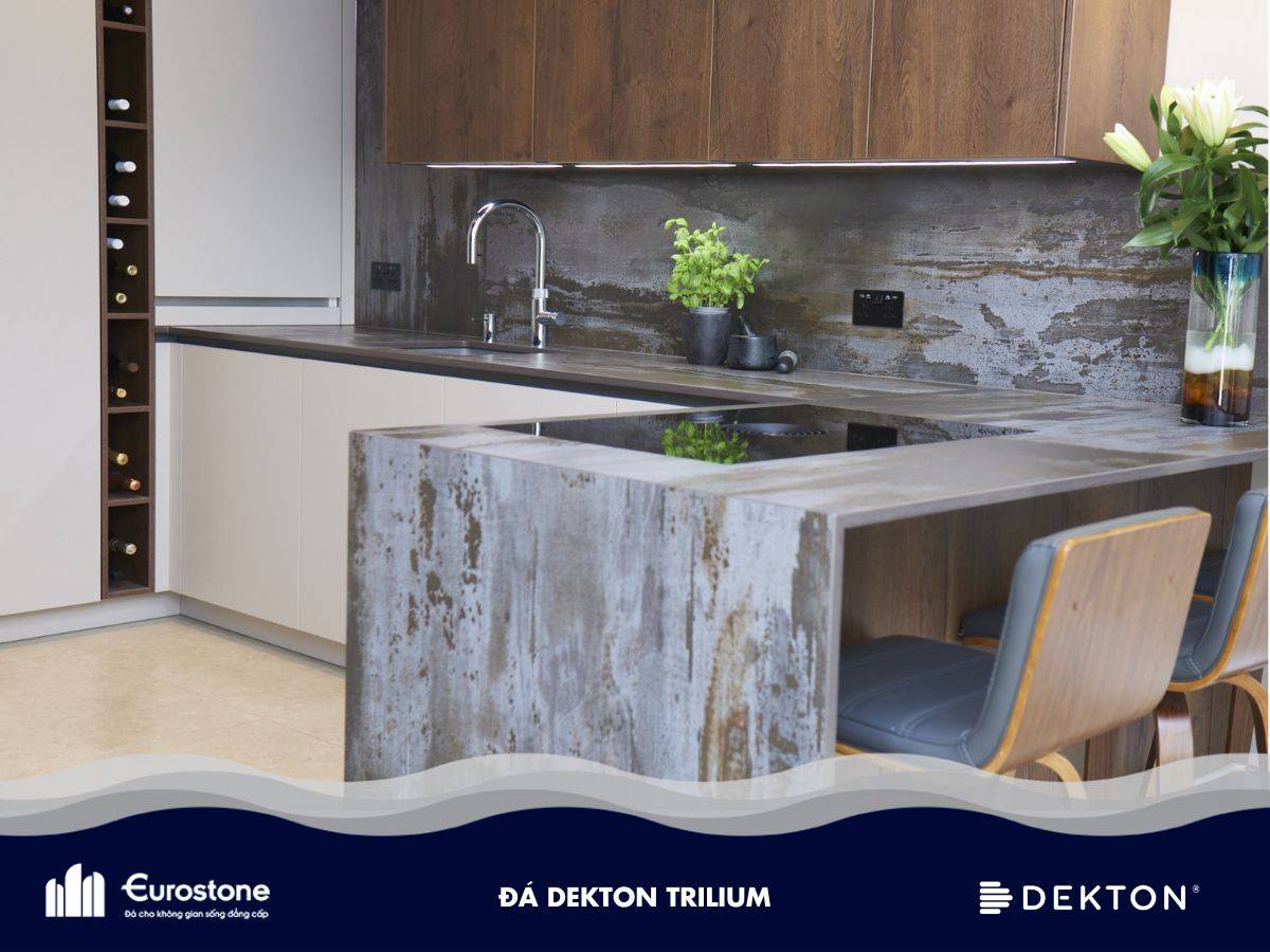 mặt đá bếp dekton trilium
