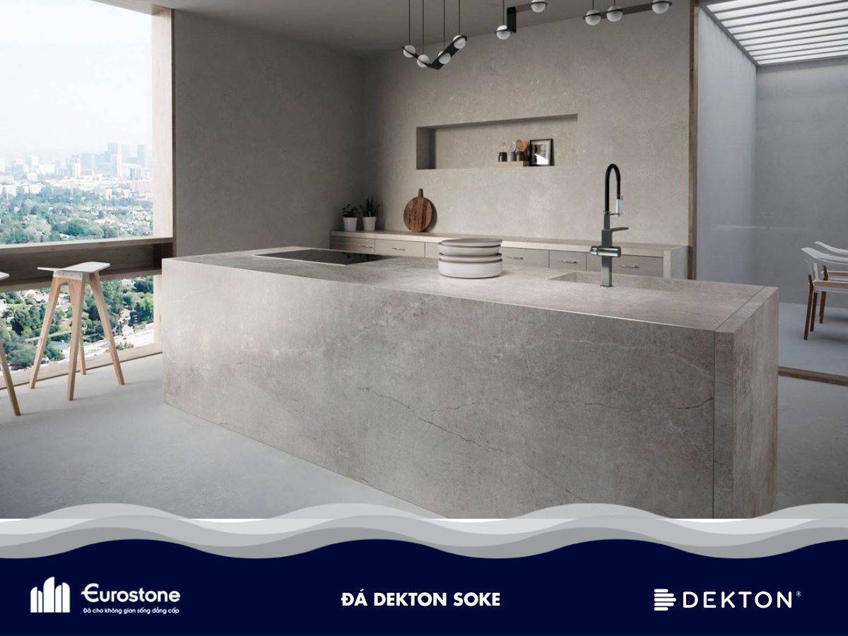 đá ốp mặt bếp dekton soke