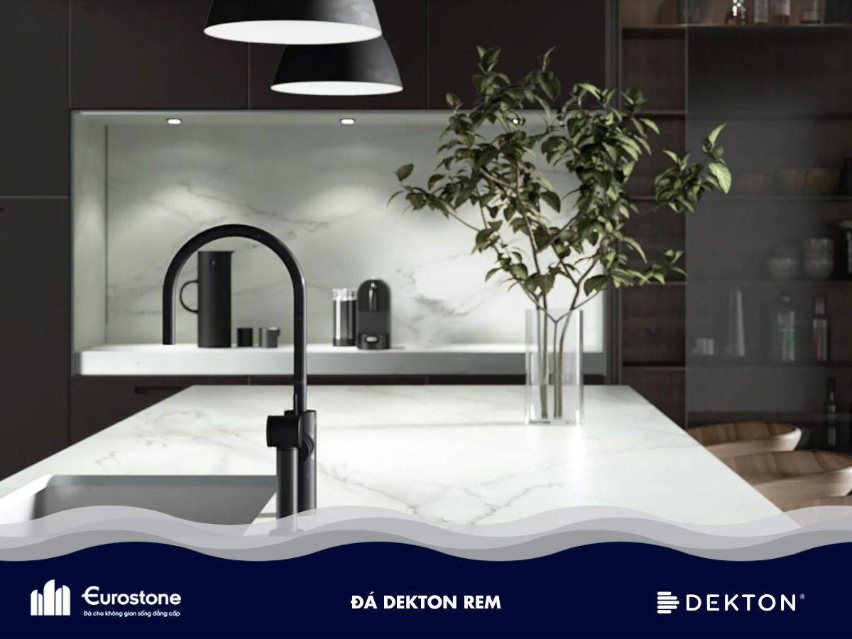 Đá nung kết Dekton Rem ốp bếp