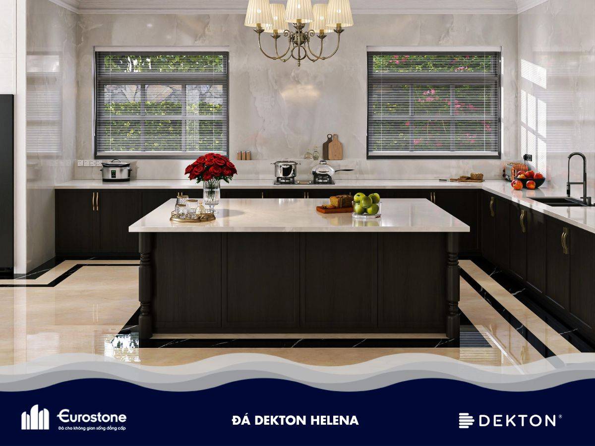 đá bếp dekton helena