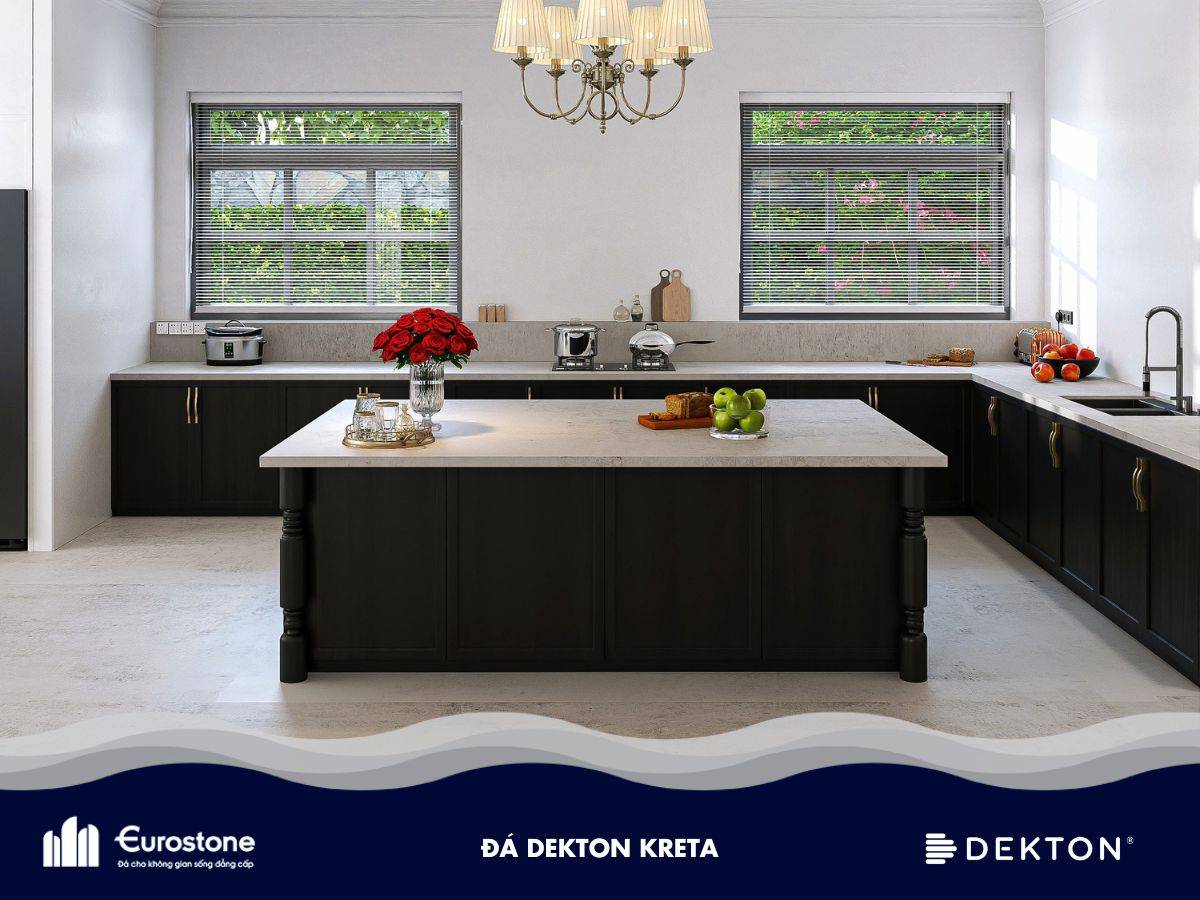 đá ốp mặt bếp dekton kreta