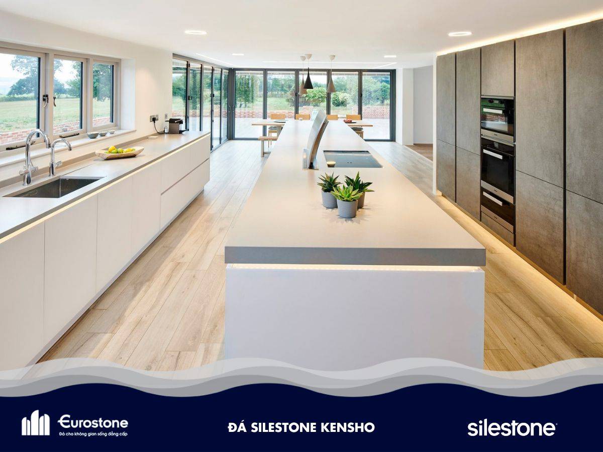 Đá Silestone Kensho ốp bếp