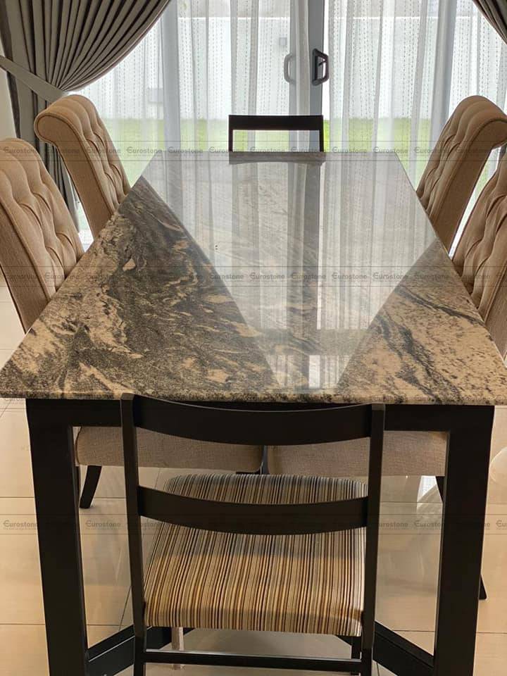 ban-an-mat-da-dep-6-ghe-1 bàn ăn mặt đá đẹp 6 ghế