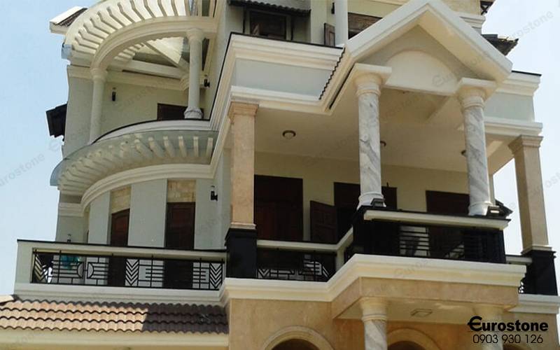 mẫu cột cổng ốp đá đẹp