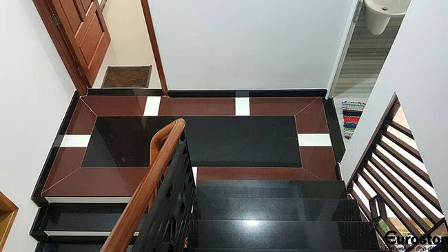 Đá Granite Kim Sa Trung ốp cầu thang