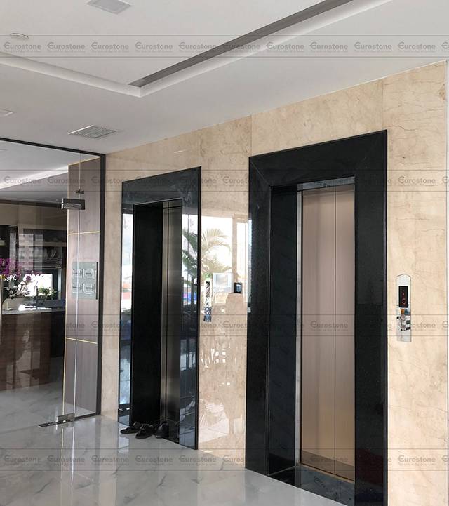 đá ốp thang máy