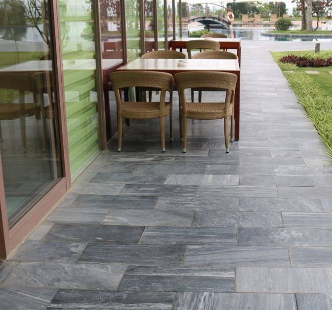 đá tự nhiên lát sân