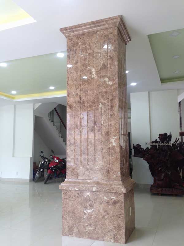 mẫu cột đá hoa cương đẹp Brown Estella