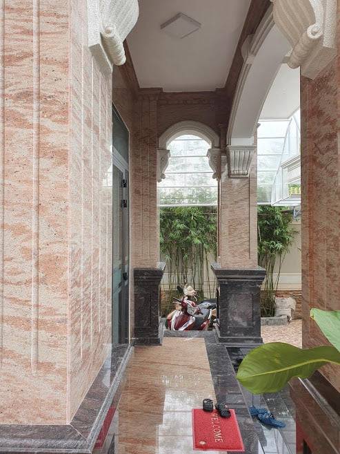 đá hoa cương cột vuông Astoria Pink