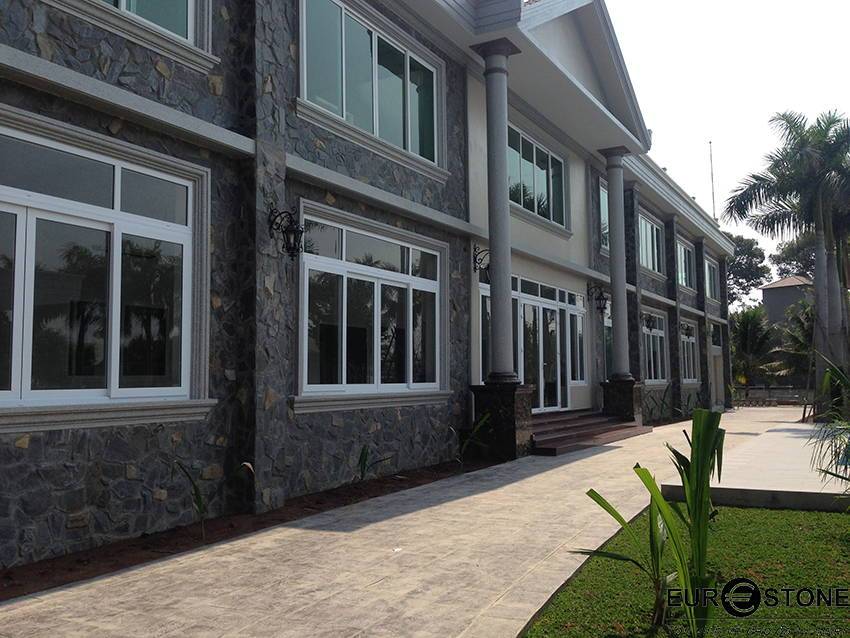 đá ốp tường mặt tiền