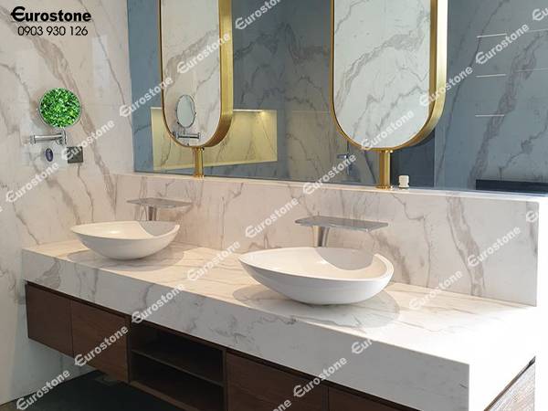 bàn đá chậu rửa mặt