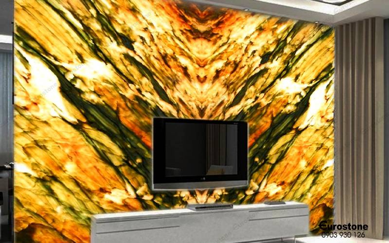 đá ốp vách tivi onyx