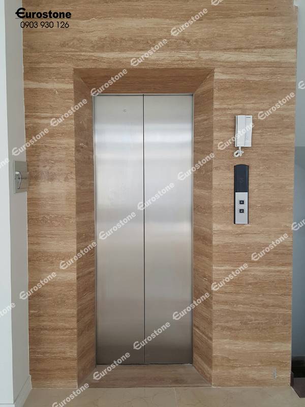 ốp đá cửa thang máy