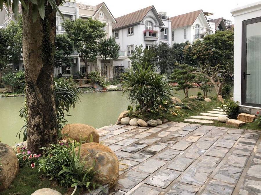 đá ốp sân vườn slate bazan