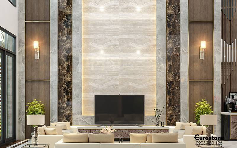 đá ốp vách tivi