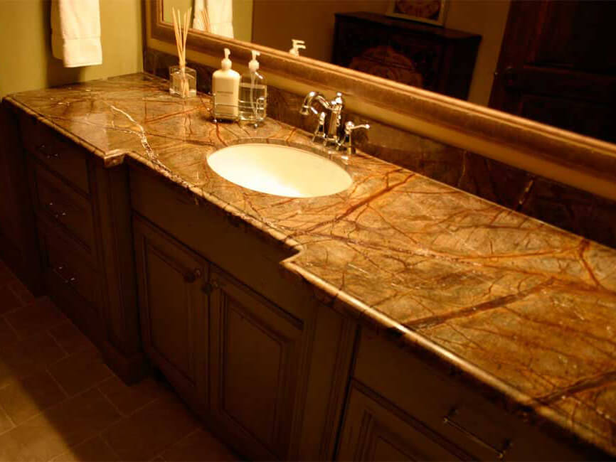 Đá Marble Rainforest Golden