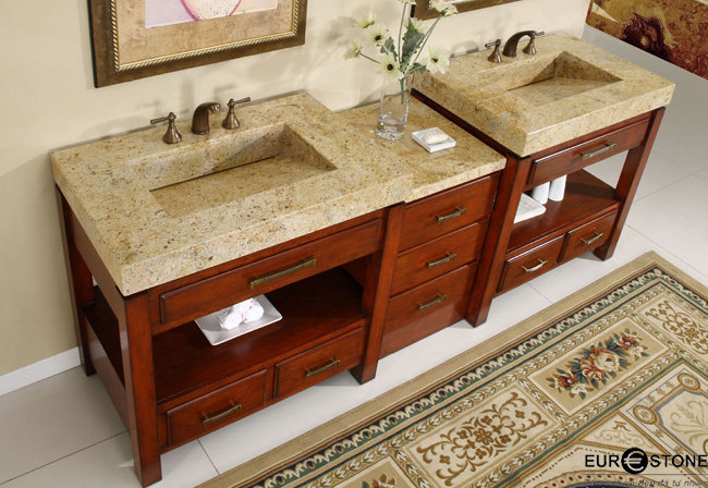 bàn lavabo Đá Tự Nhiên Granite Kashmir Gold