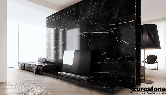 Đá Marble Negro Marquina
