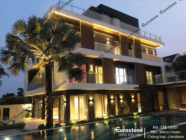 Đá Limstone Moca Cream