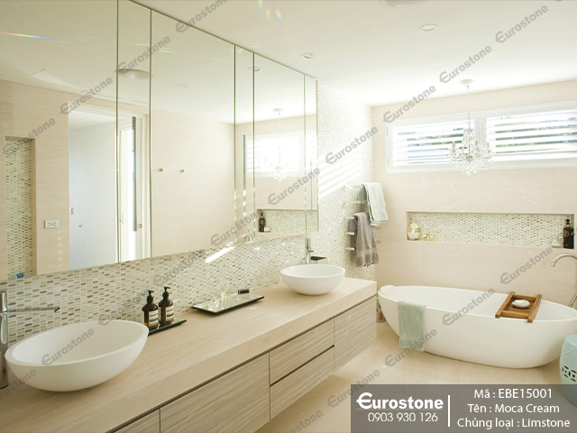 Đá Limstone Moca Cream