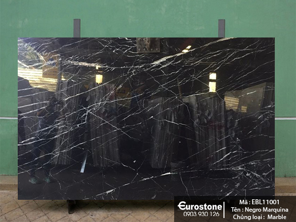 Đá Marble Negro Marquina