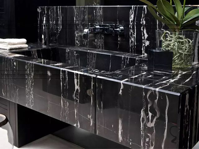 Đá Marble Black Royal