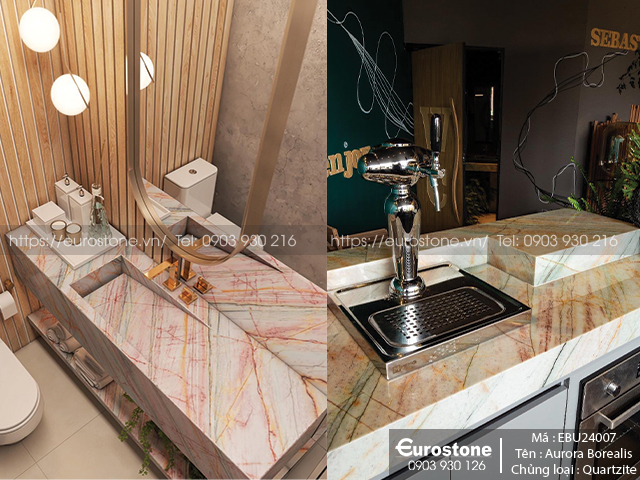 Đá Aurora Borealis Quartzite