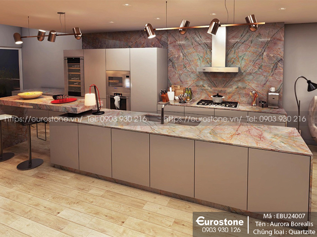 Đá Aurora Borealis Quartzite