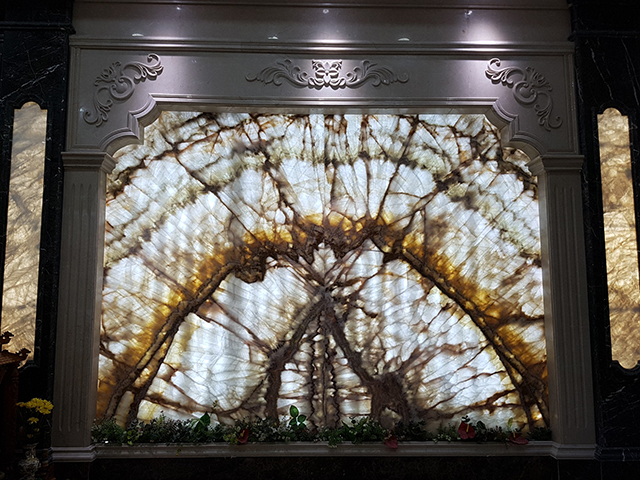 Đá Onyx Beige ốp vách trang trí