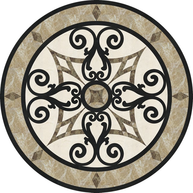 Đá hoa văn tròn 002