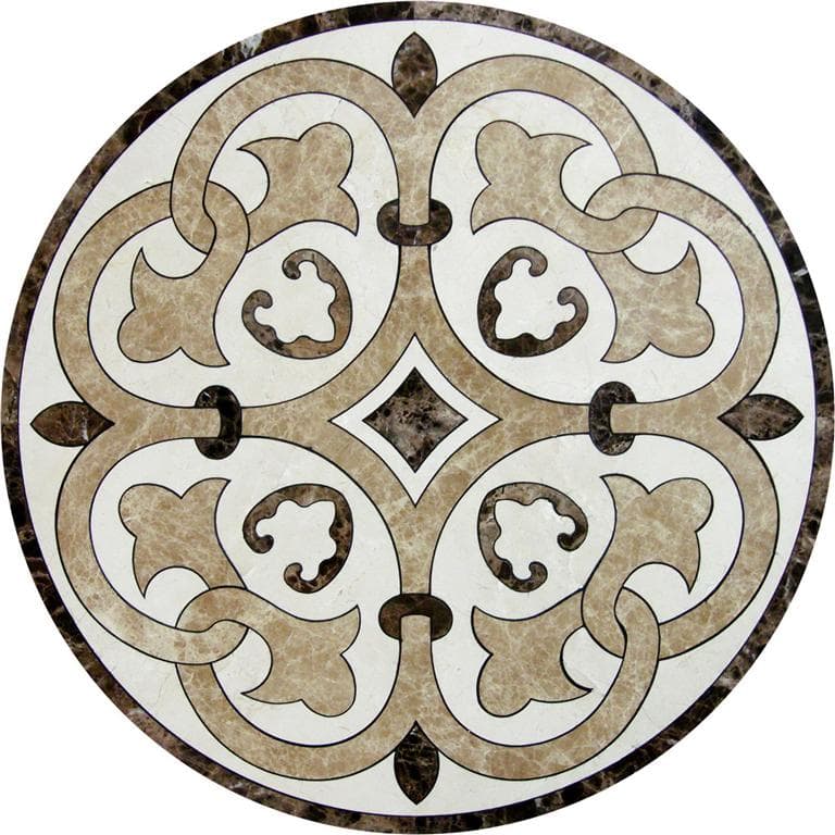 Đá hoa văn tròn 005