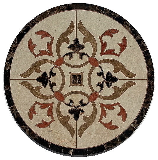 Đá hoa văn tròn 001