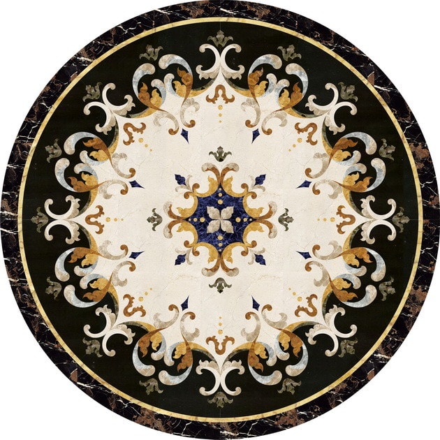 Đá hoa văn tròn 003