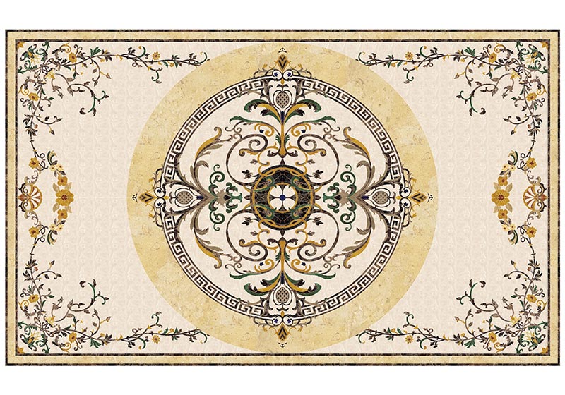 Đá hoa văn chữ nhật 032