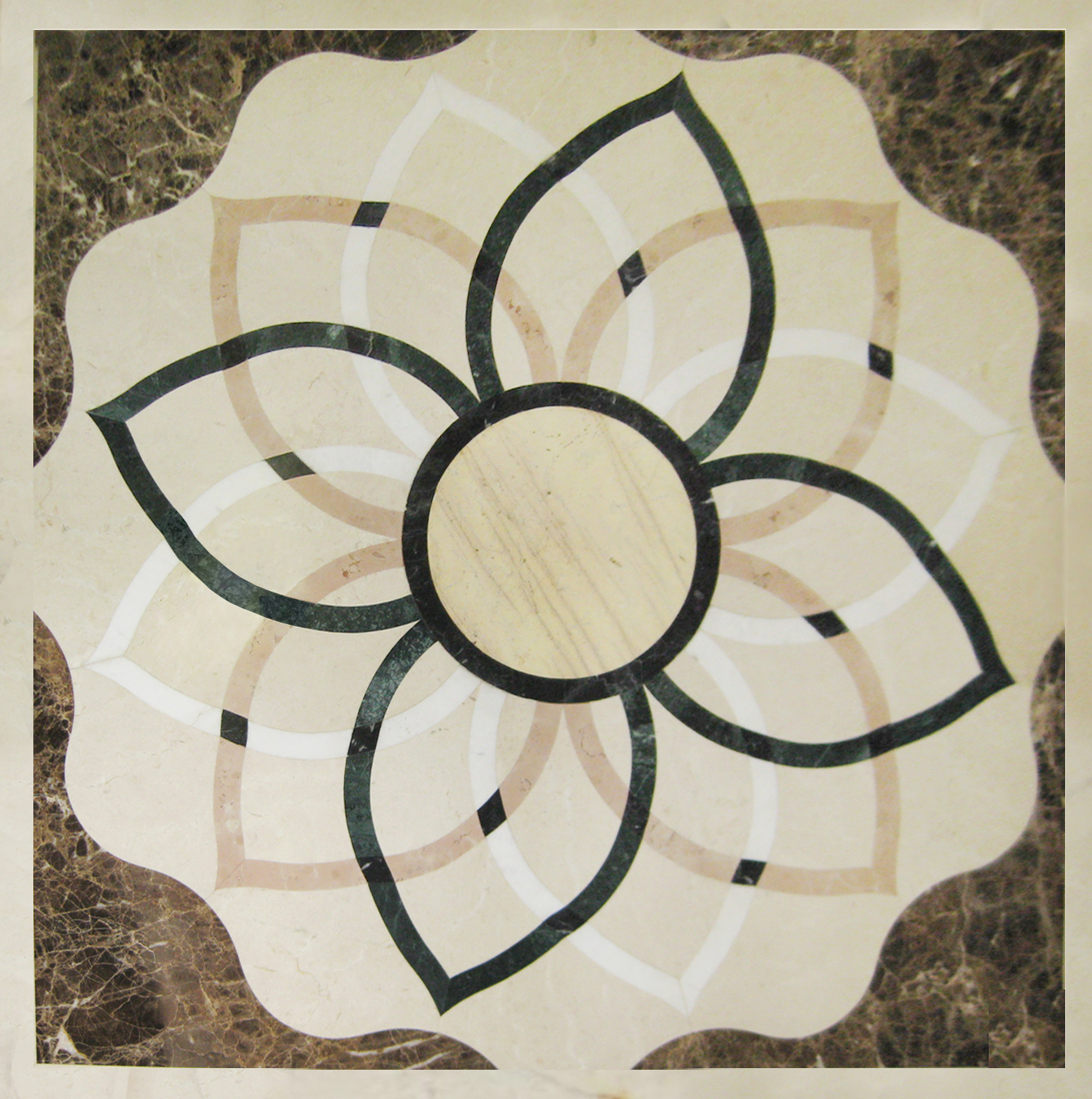 Đá hoa văn vuông 027