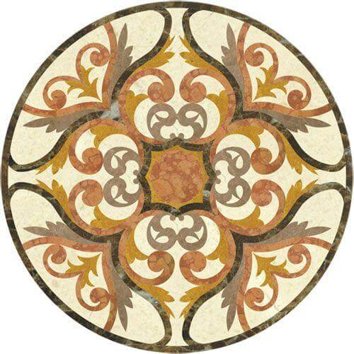 Đá hoa văn tròn 007