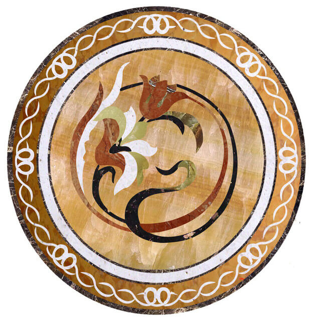 Đá hoa văn tròn 051