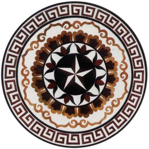 Đá hoa văn tròn 054