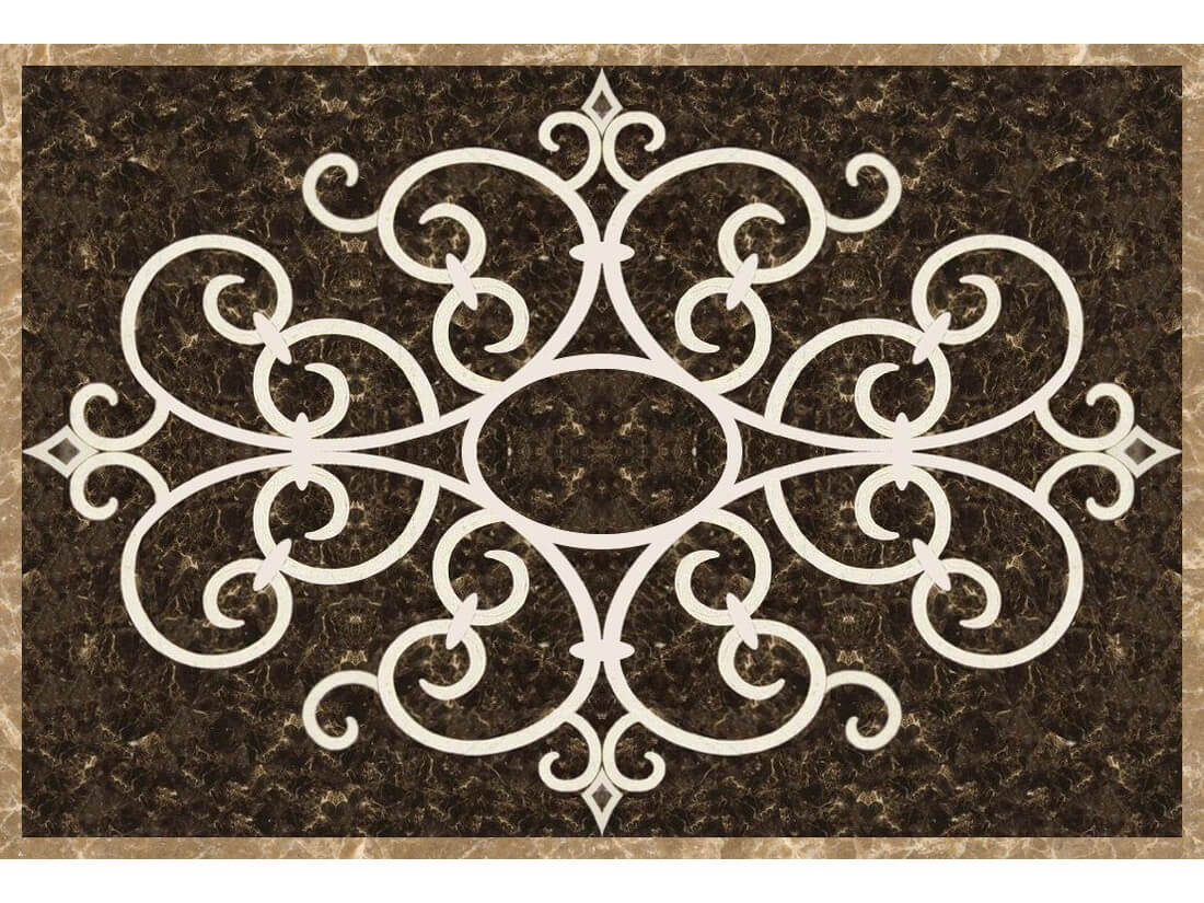 Đá hoa văn chữ nhật 031