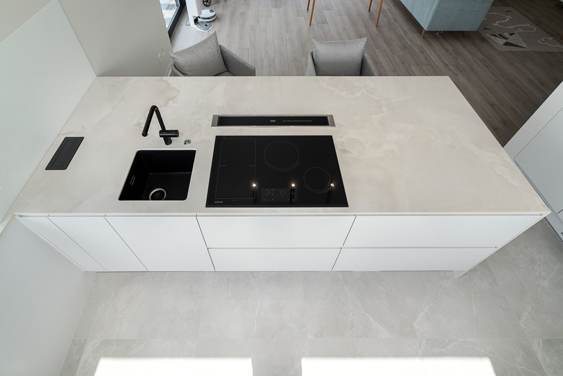 Dekton Helena ốp bếp
