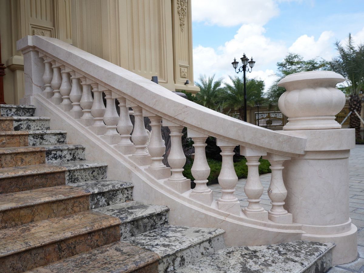 Tay vịn đá tự nhiên