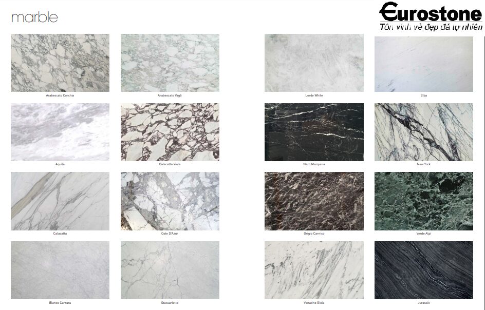 Các loại đá marble