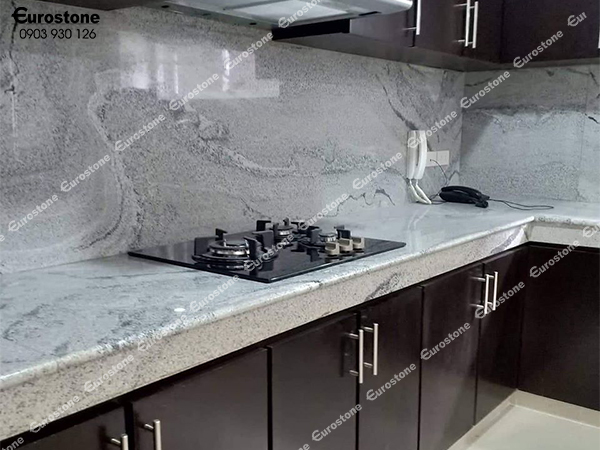 đá làm bàn bếp Viscon White