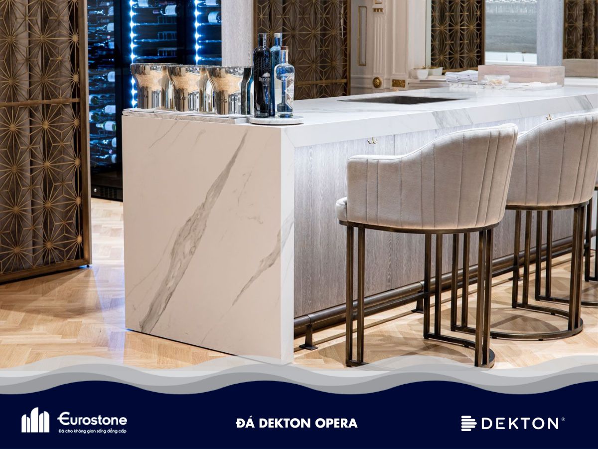 đá làm bàn bếp dekton opera