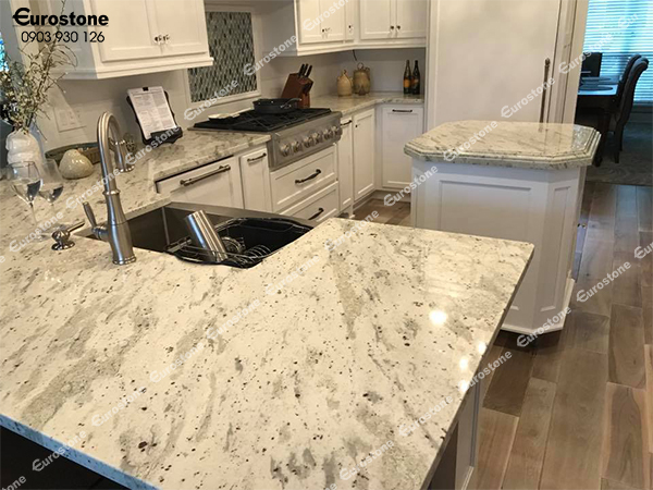 đá mặt bếp andromia white