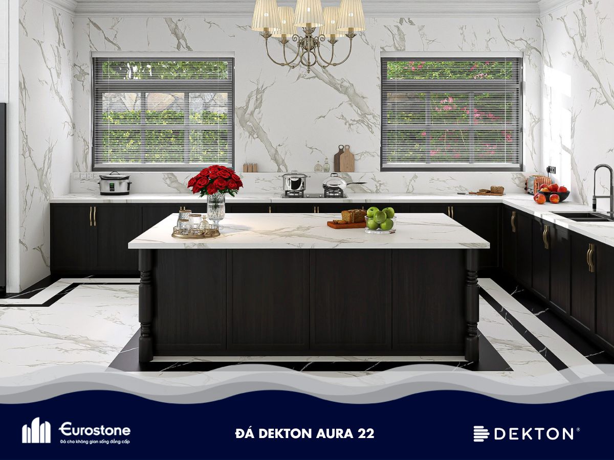 đá mặt bếp dekton aura 22