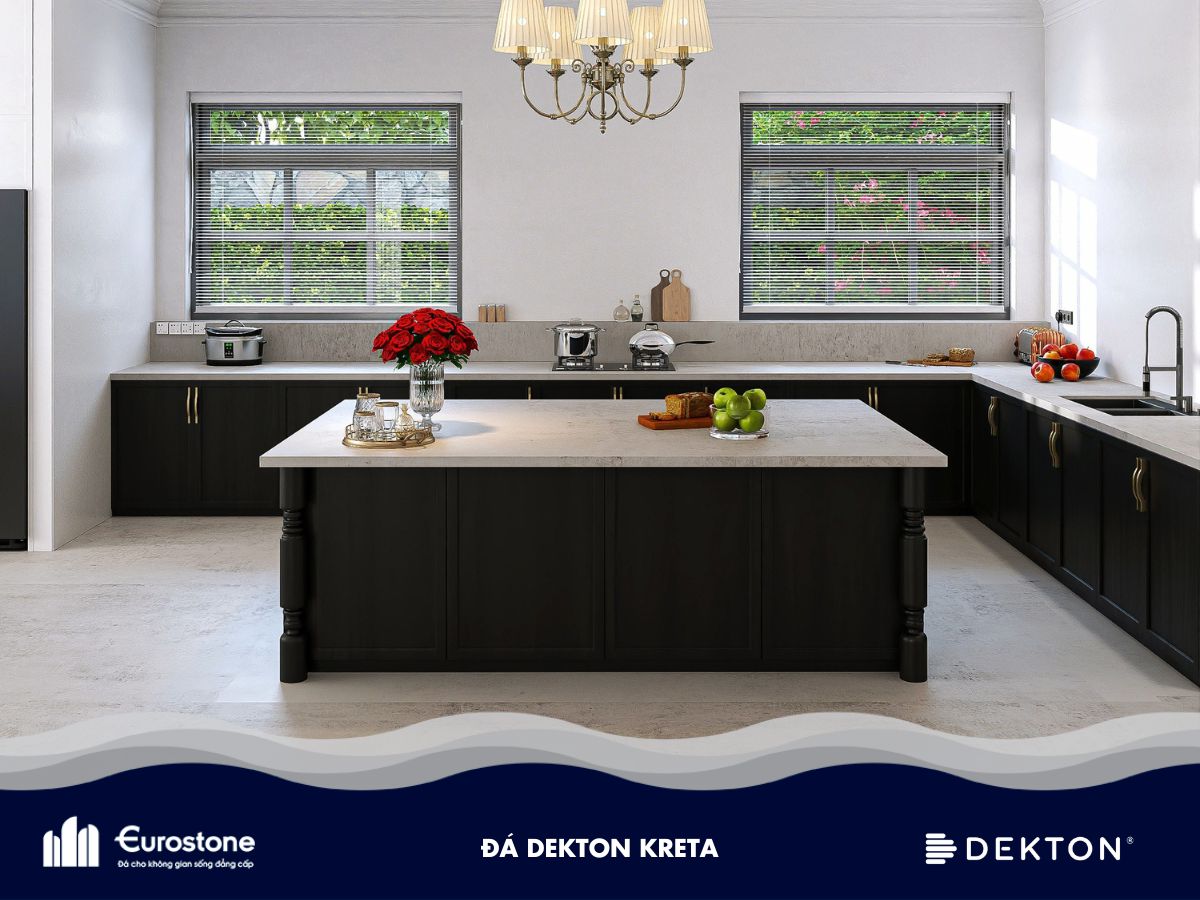 đá ốp mặt bếp dekton kreta