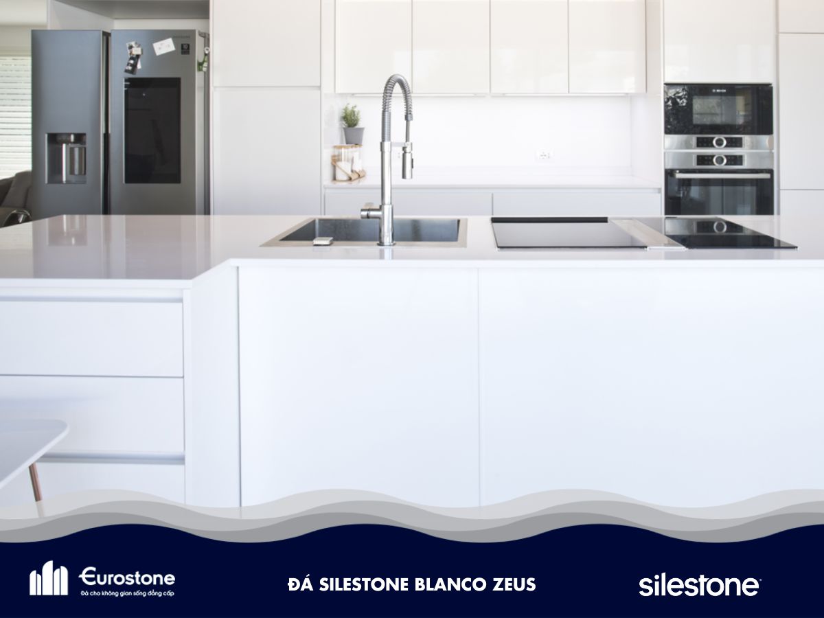 đá silestone blanco zeus bàn bếp